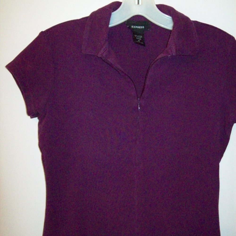 BEAUTIFUL EXPRESS PURPLE SHORT SLEEVE SHIRT